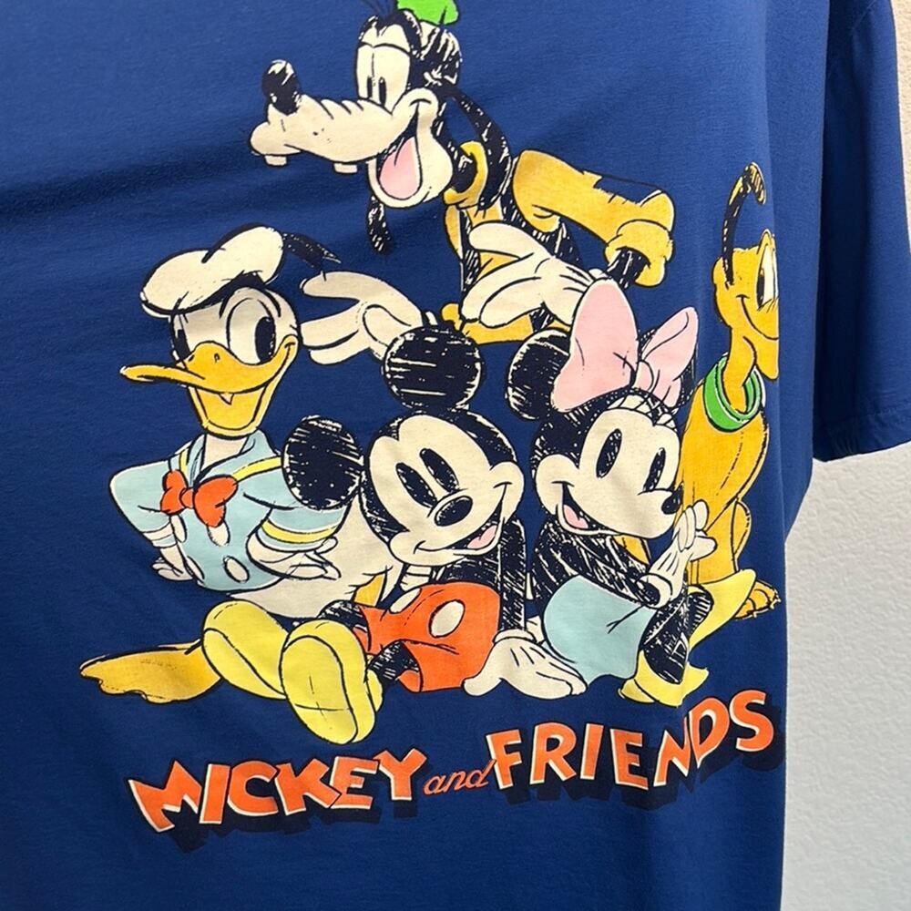 Disney Blue Mickey & Friends Short Sleeve Tee XXXL (21) - Picture 2 of 6